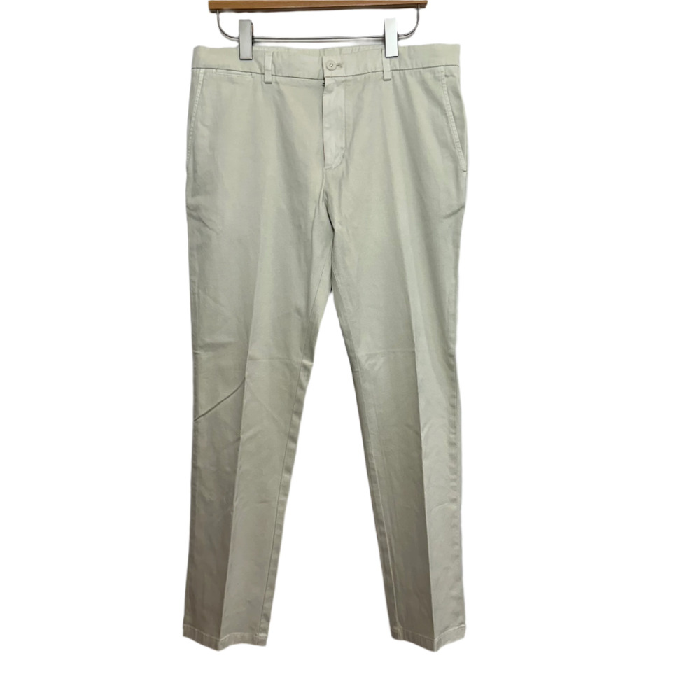 Vineyard Vines Slim Fit Pant Stretch Stone khaki Chino Pants Trousers 34 X 32